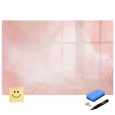 Tablă magnetică cu aspect de granit roz pentru magneți