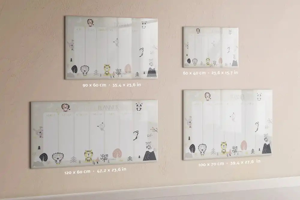 Tablă magnetică săptămânală pentru magneți