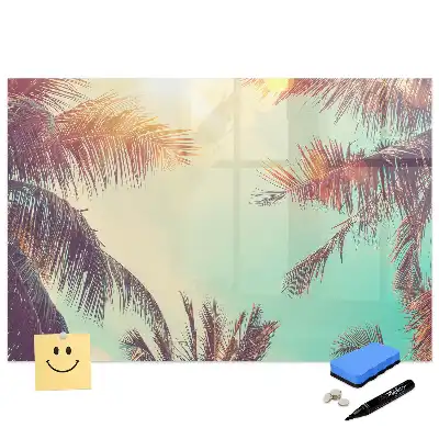Tablă magnetică de scris cu model tropical