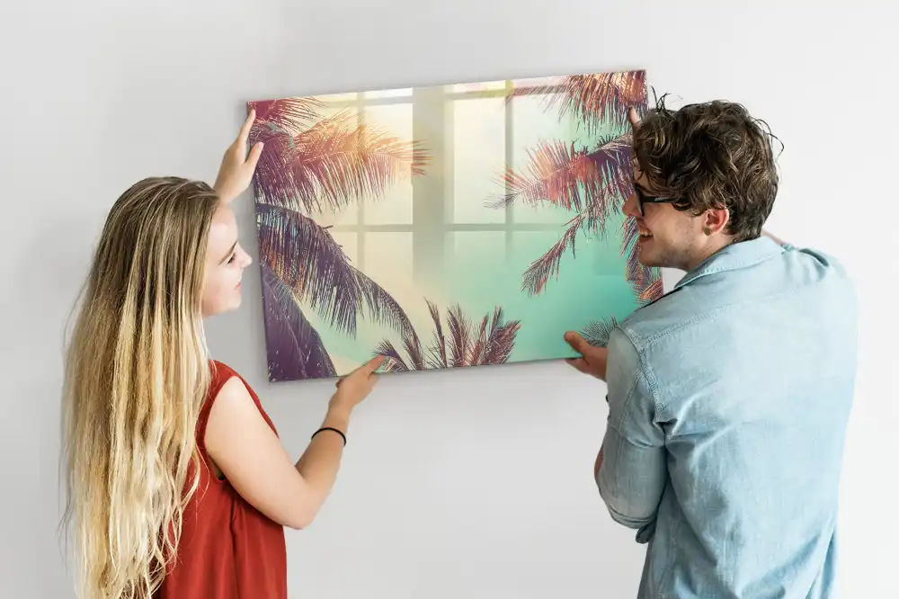 Tablă magnetică de scris cu model tropical