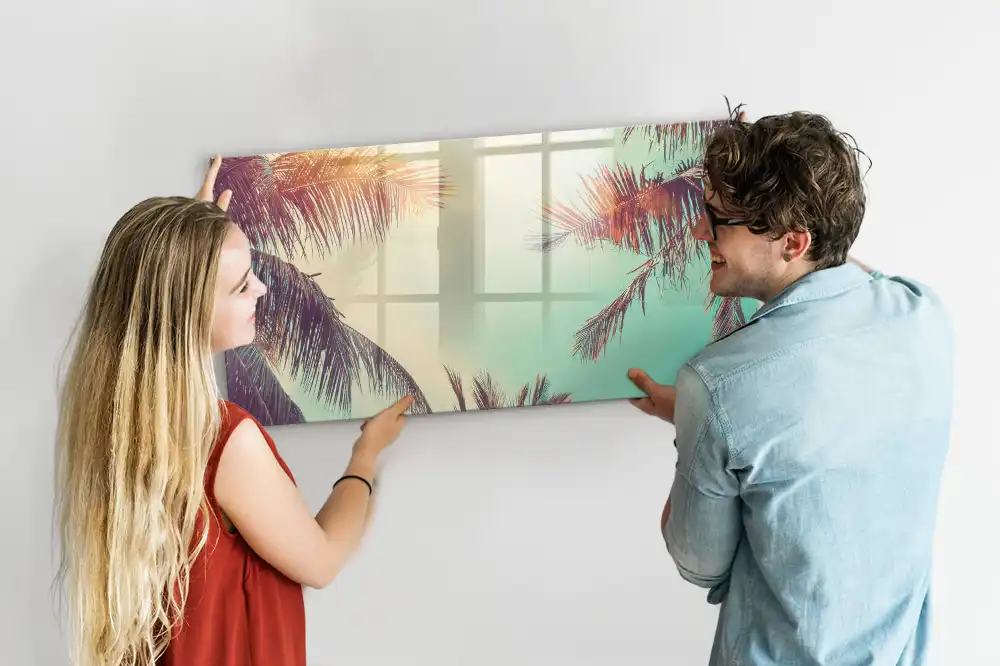 Tablă magnetică de scris cu model tropical
