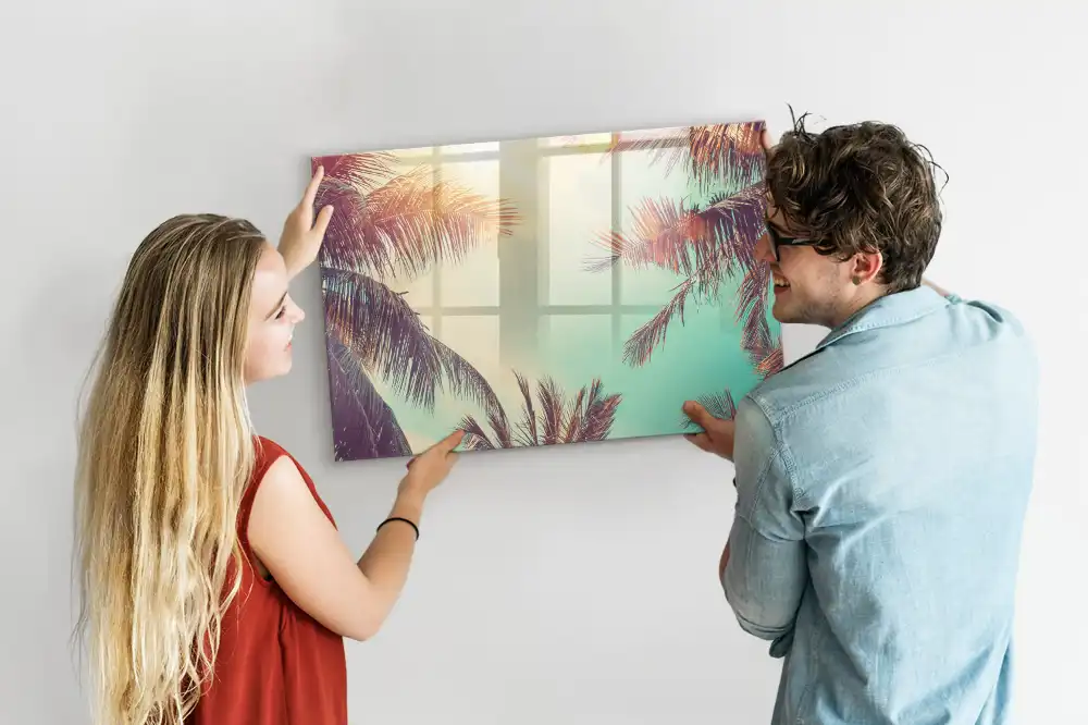 Tablă magnetică de scris cu model tropical