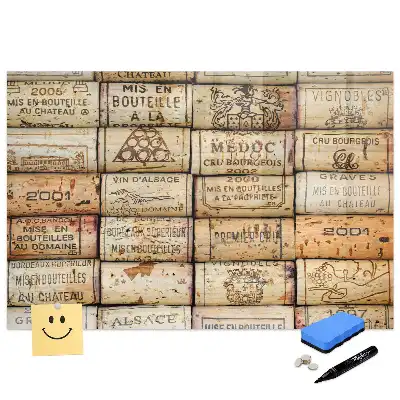 Tablă magnetică pentru colectarea dopurilor de vin