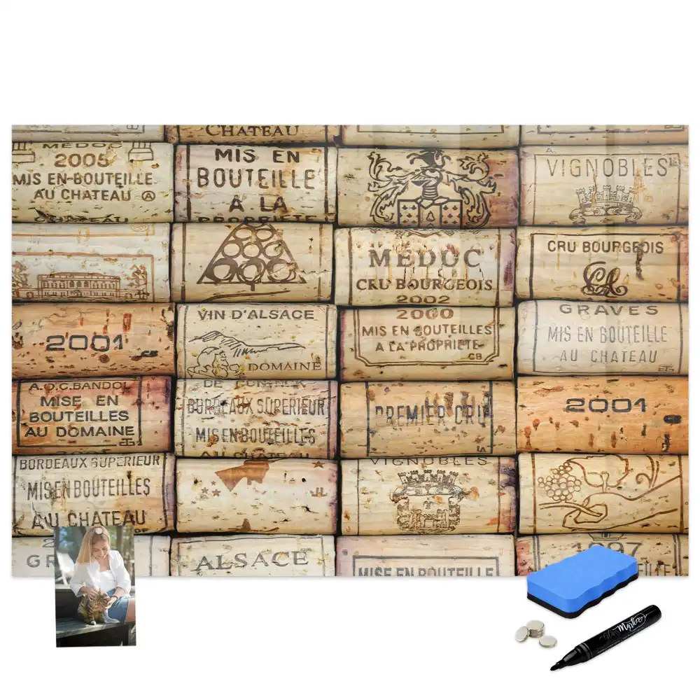 Tablă magnetică pentru colectarea dopurilor de vin