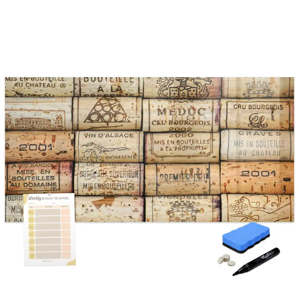 Tablă magnetică pentru colectarea dopurilor de vin