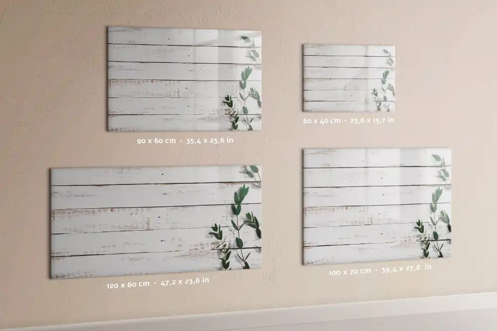 Tablă magnetică pentru scris cu aspect de scânduri din lemn natural