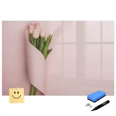 Tablă magnetică de scris în formă de buchet de flori