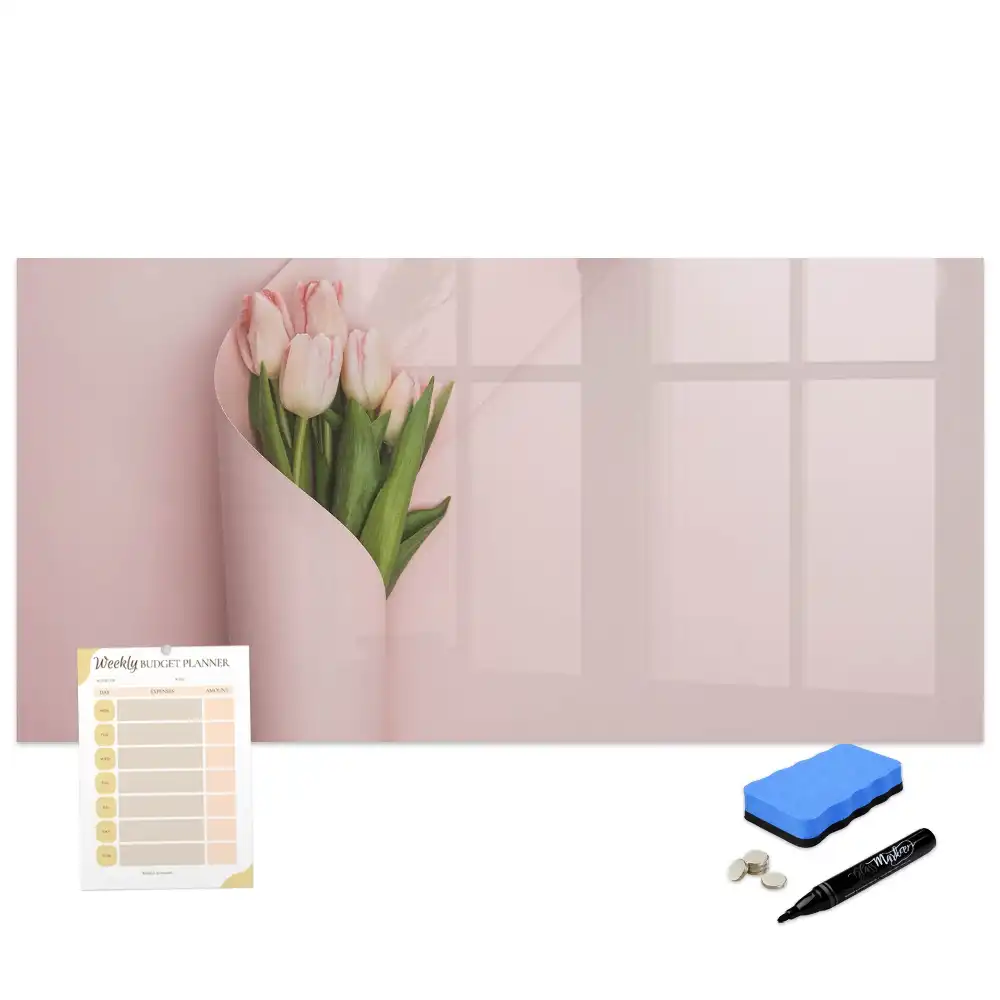 Tablă magnetică de scris în formă de buchet de flori