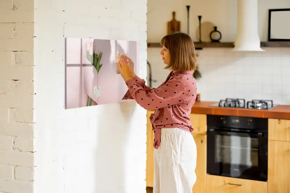 Tablă magnetică de scris în formă de buchet de flori