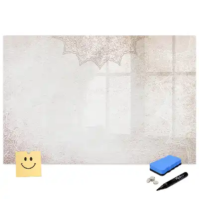 Tablă magnetică cu marker și motiv grafic decorativ