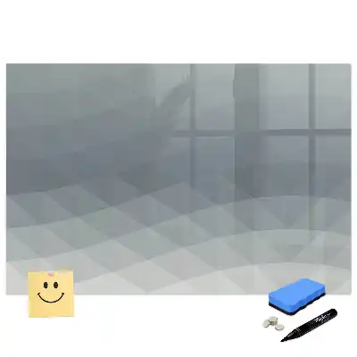 Tablă magnetică cu marker și model abstract ondulat