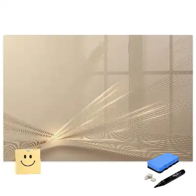 Tablă magnetică cu marker și design abstract halou de lumină