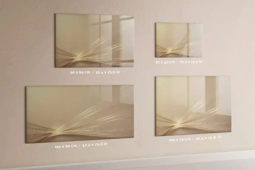 Tablă magnetică cu marker și design abstract halou de lumină