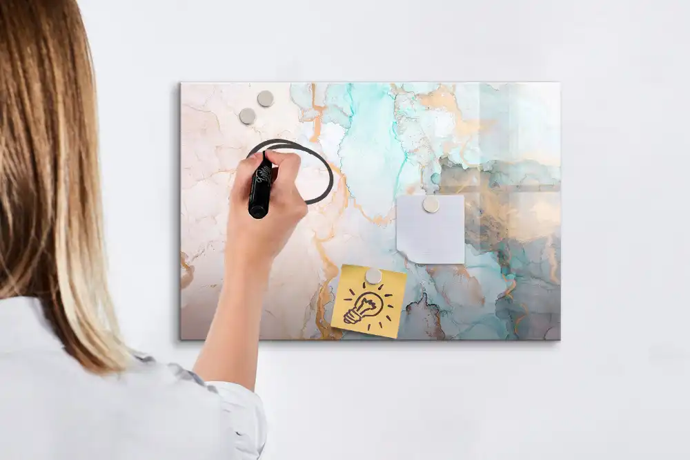 Tablă magnetică cu model de pânză de pictură abstractă