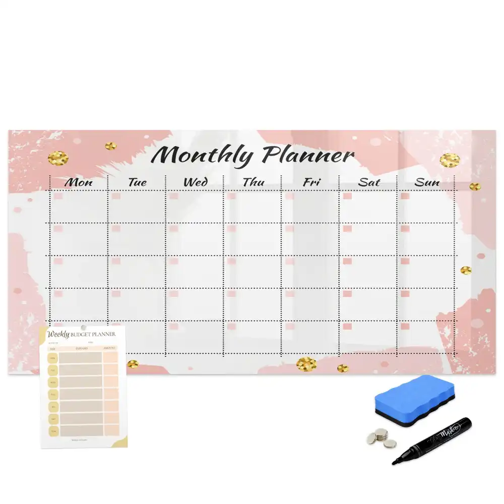 Tablă magnetică de scris tip calendar lunar