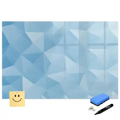 Tablă magnetică cu design abstract de piramide