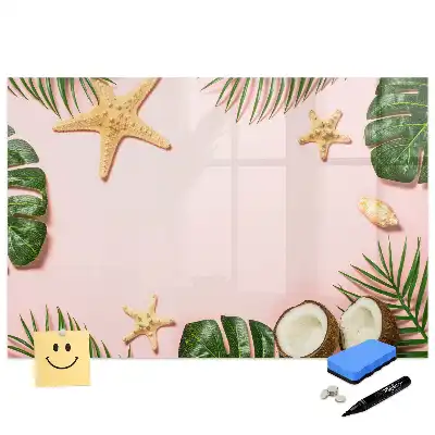 Tablă cu marker cu design de vară și soare