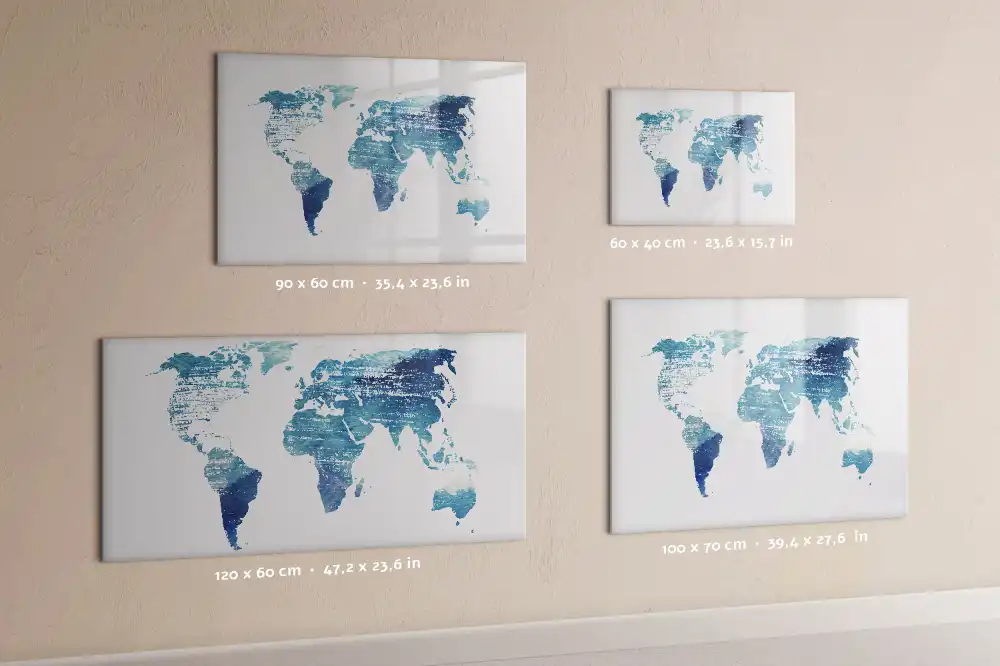 Tablă cu marker ilustrând rețeaua geografică a globului
