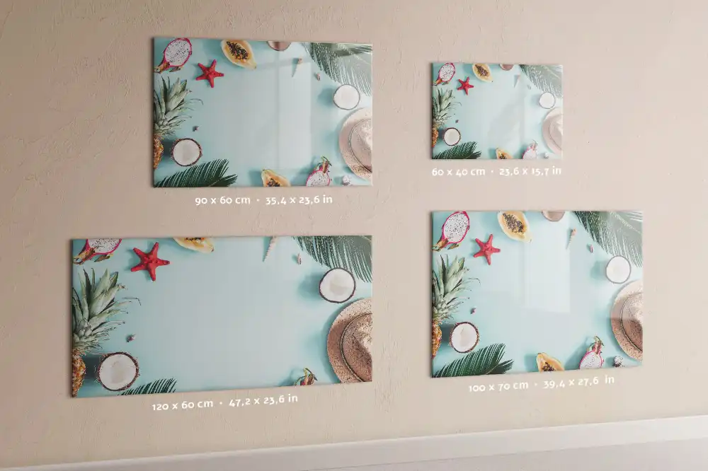 Tablă magnetică de scris cu design floral de vară
