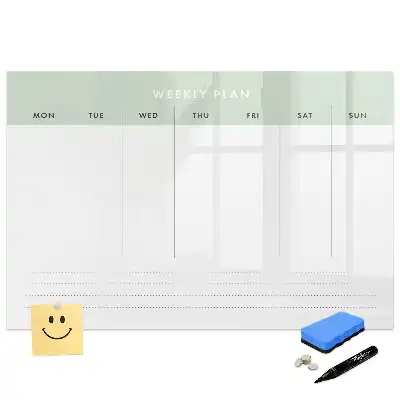 Tablă magnetică organizator săptămânal pentru 7 zile
