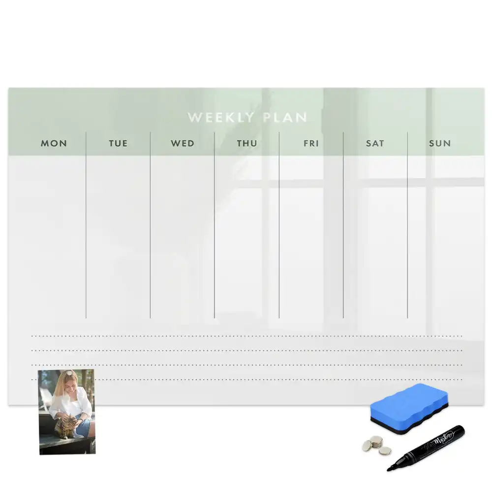 Tablă magnetică organizator săptămânal pentru 7 zile