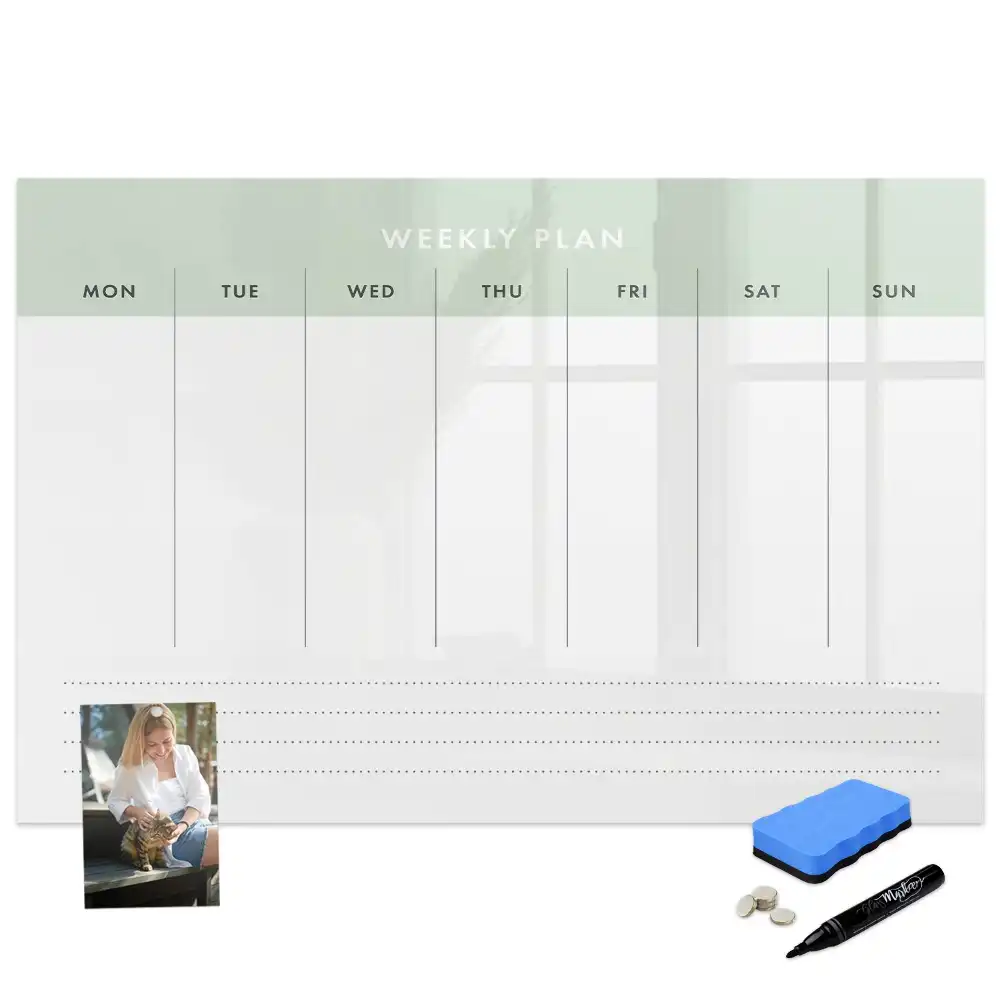 Tablă magnetică organizator săptămânal pentru 7 zile