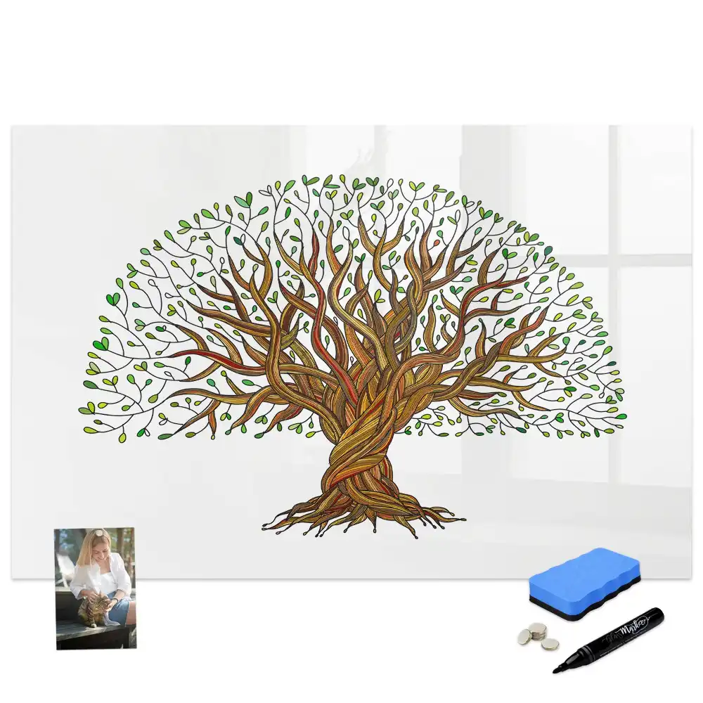 Tablă magnetică cu design rădăcinile copacului în pământ