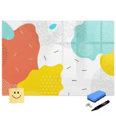 Tablă magnetică de scris stil pop-art