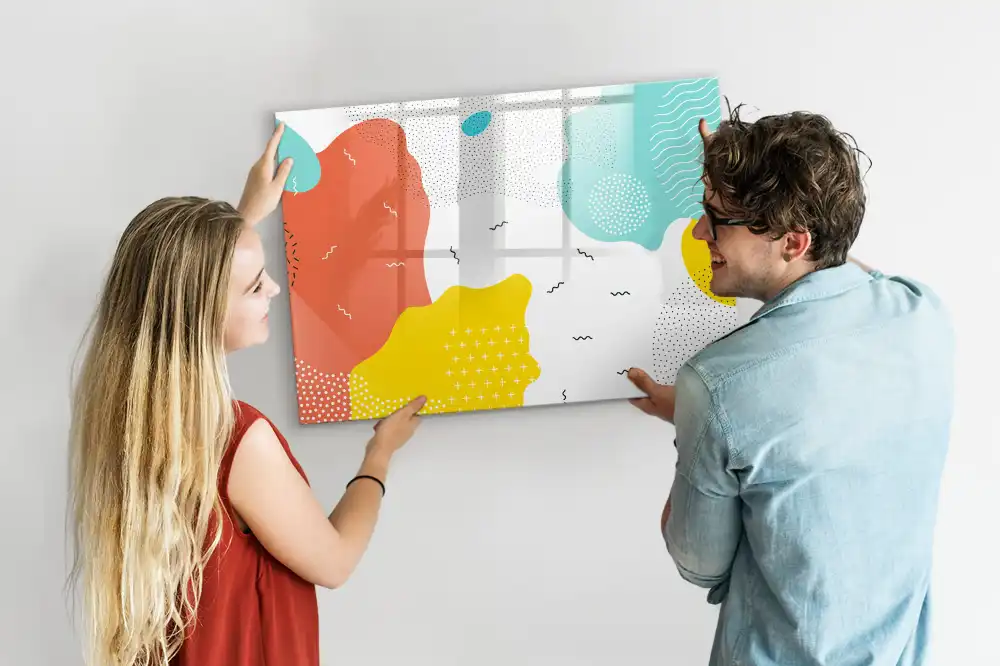 Tablă magnetică de scris stil pop-art
