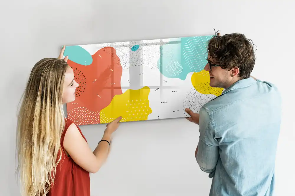 Tablă magnetică de scris stil pop-art