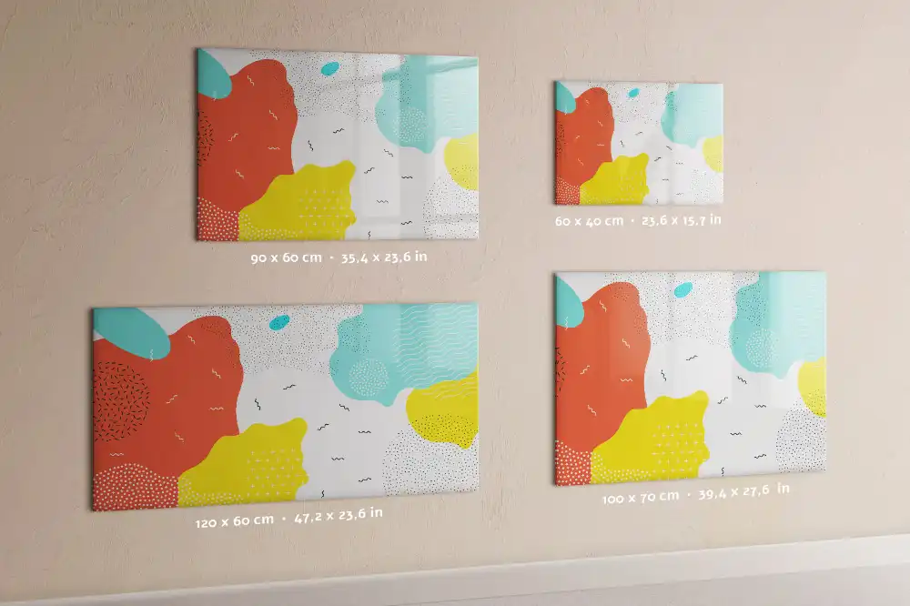 Tablă magnetică de scris stil pop-art