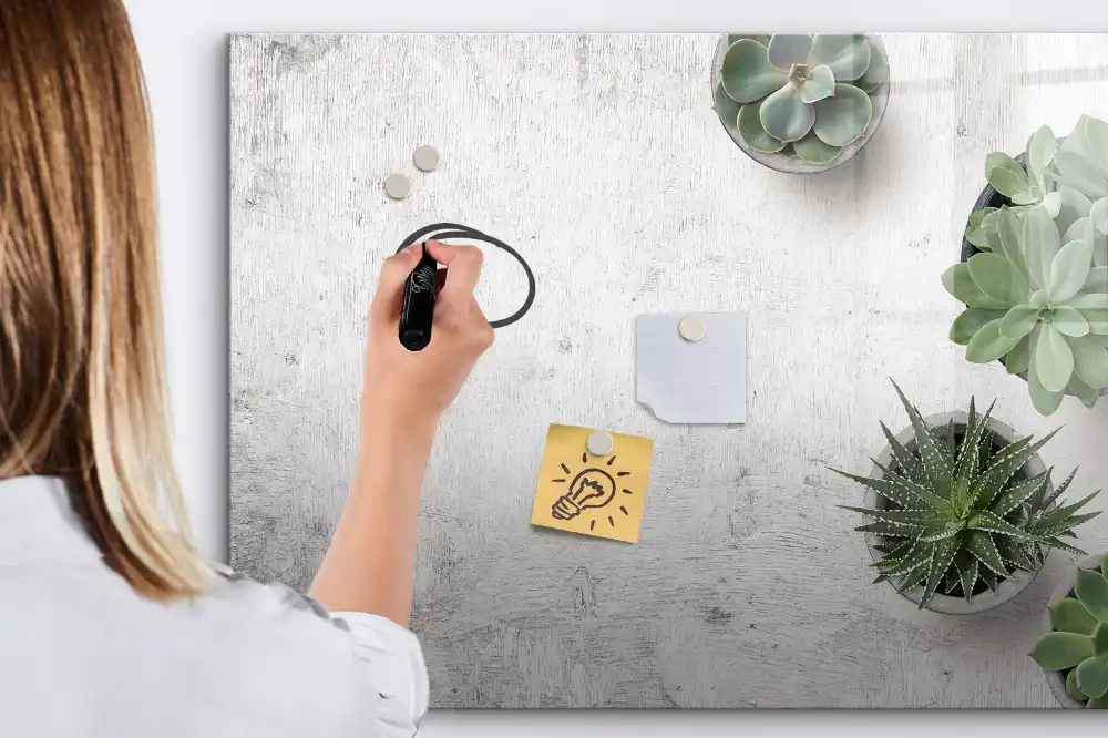 Tablă magnetică pentru magneți decorativi cu plante de cameră