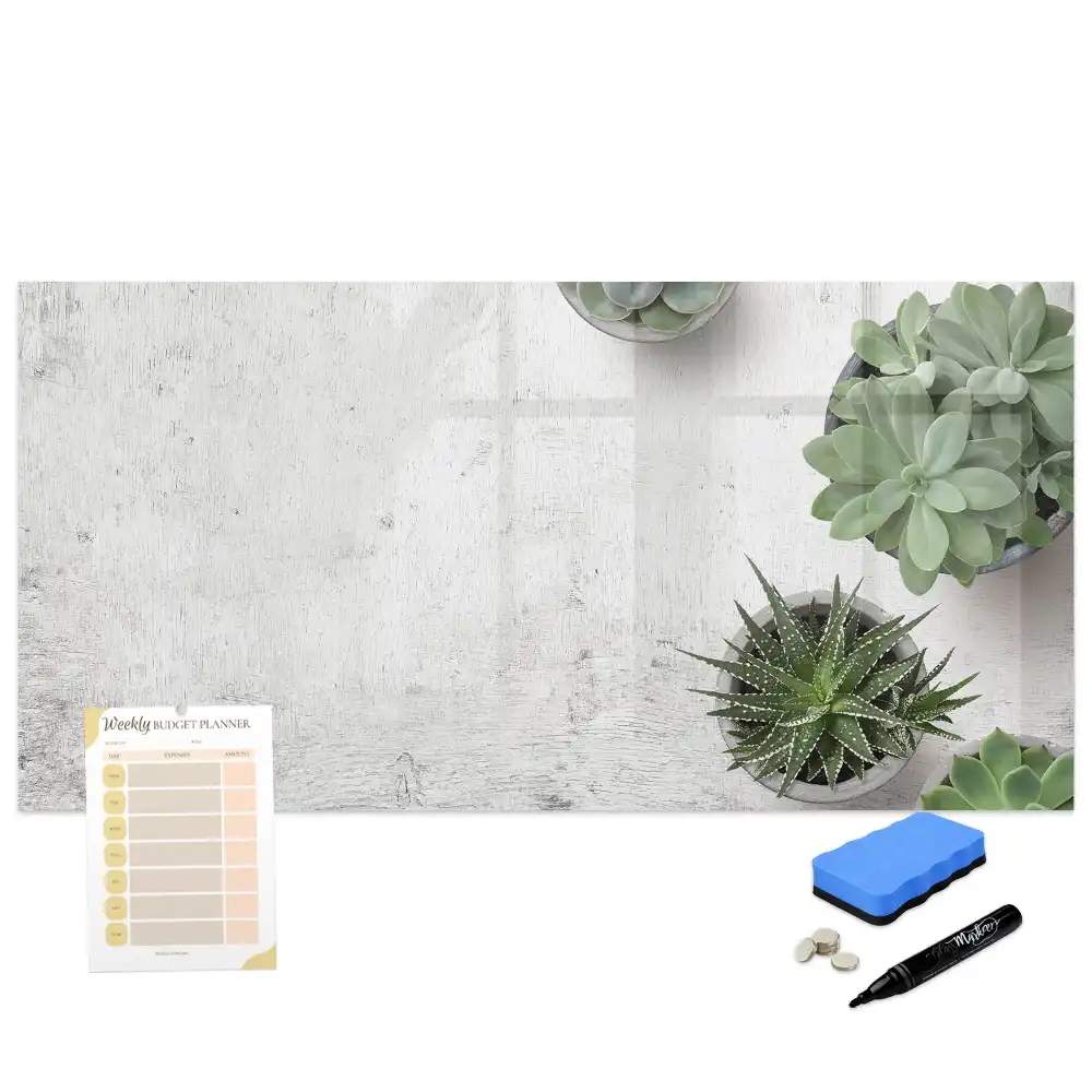 Tablă magnetică pentru magneți decorativi cu plante de cameră