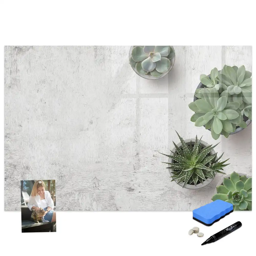Tablă magnetică pentru magneți decorativi cu plante de cameră