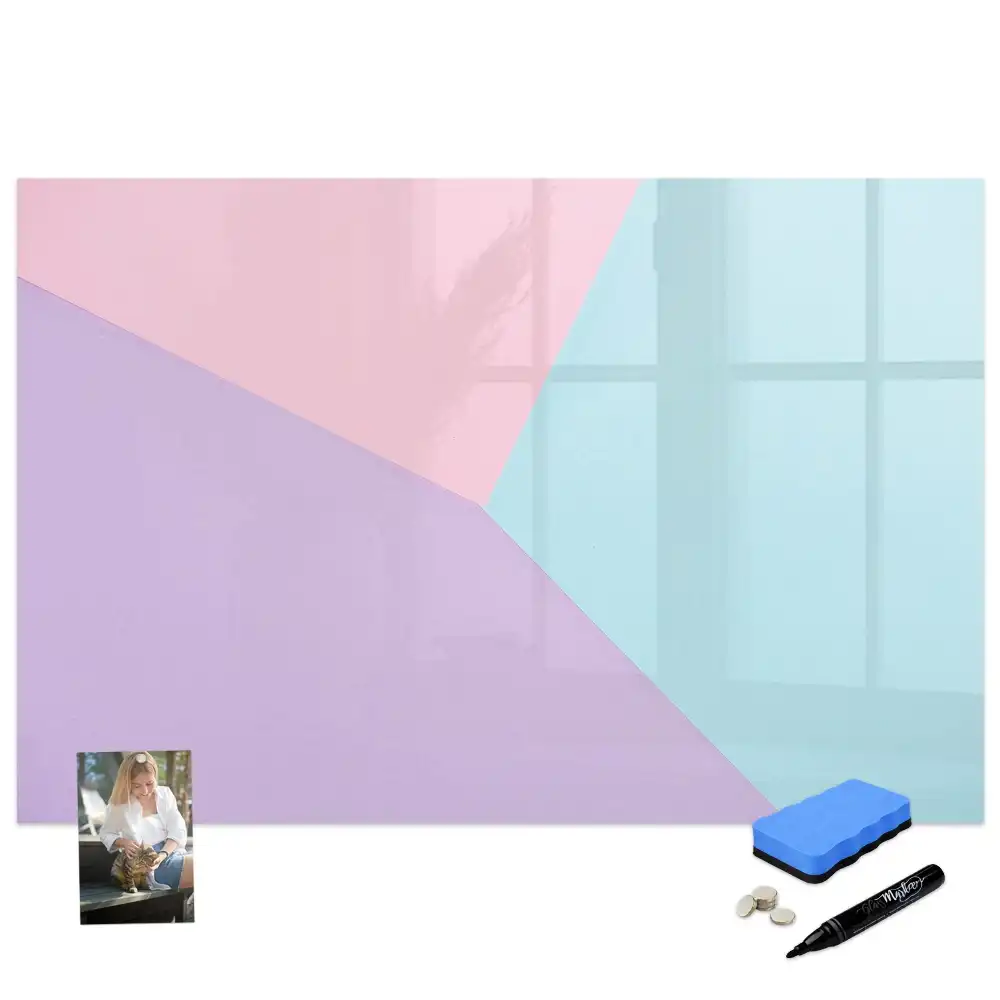 Tablă magnetică de scris cu design pastelat delicat