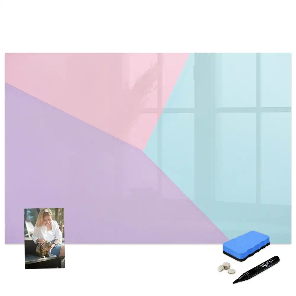 Tablă magnetică de scris cu design pastelat delicat