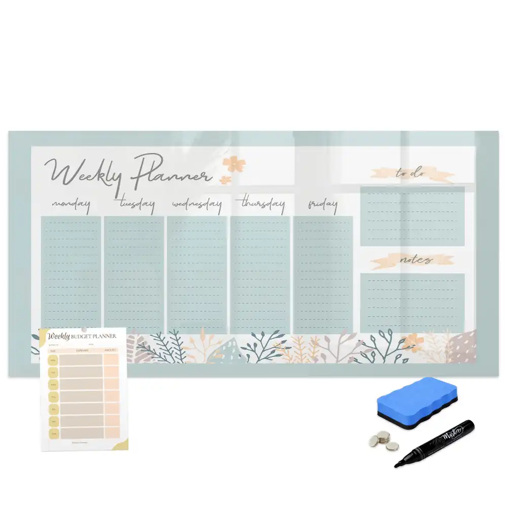 Tablă magnetică pentru planificarea orarului pe șapte zile