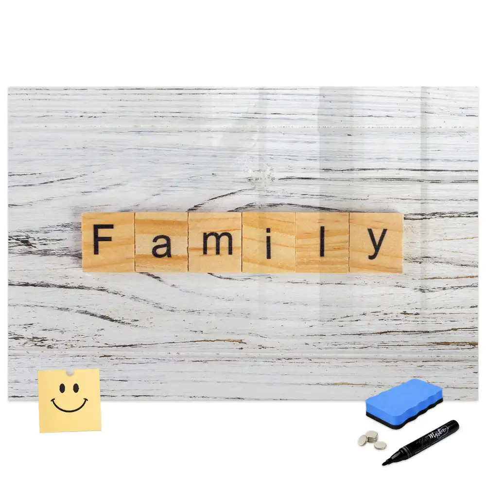 Tablă magnetică pentru mesaje în familie