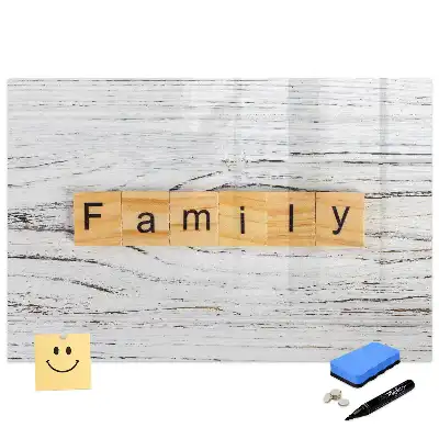 Tablă magnetică pentru mesaje în familie