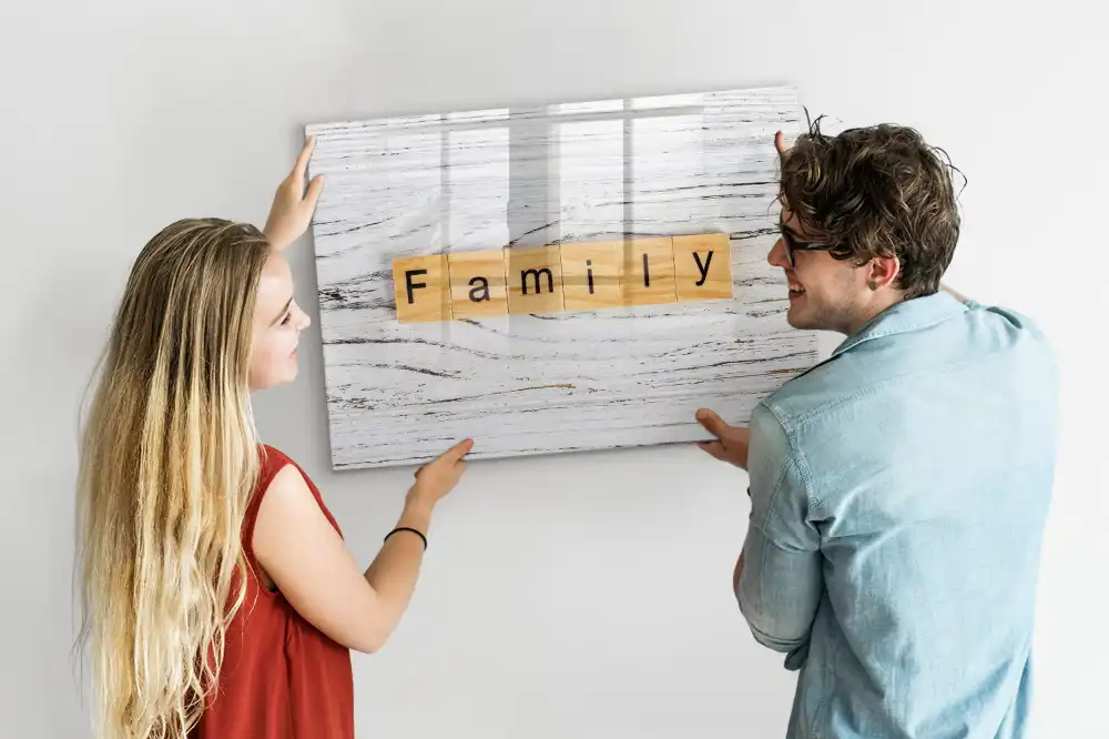 Tablă magnetică pentru mesaje în familie