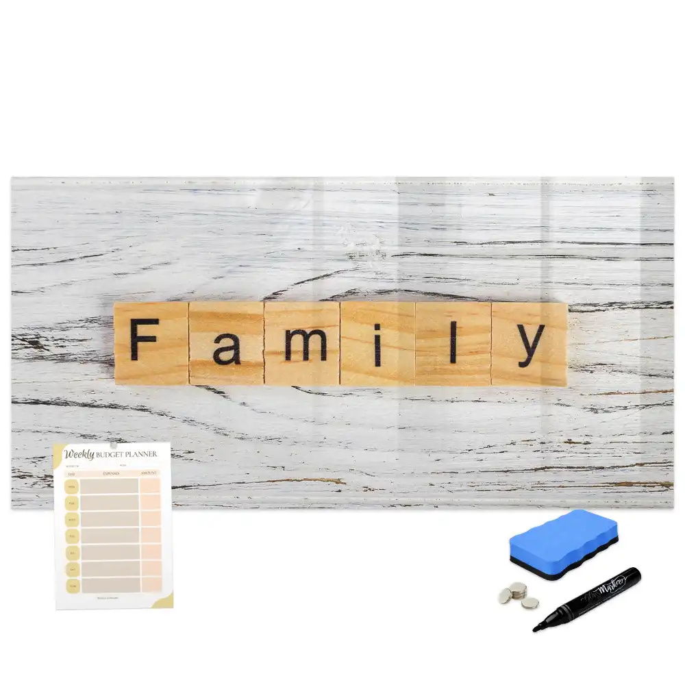 Tablă magnetică pentru mesaje în familie