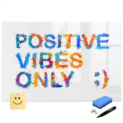 Tablă magnetică cu slogan motivațional