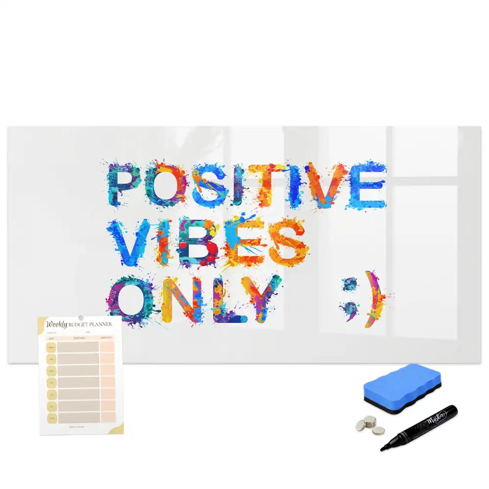 Tablă magnetică cu slogan motivațional