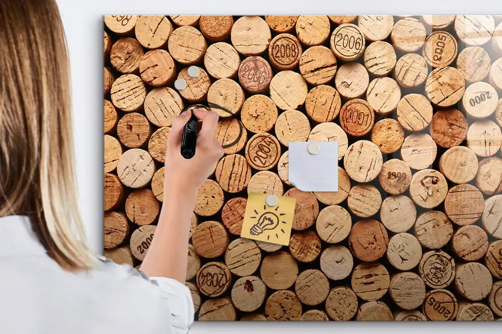 Tablă magnetică pentru organizare din dopuri de vin