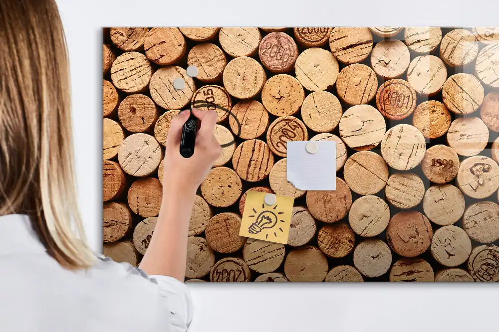Tablă magnetică pentru organizare din dopuri de vin