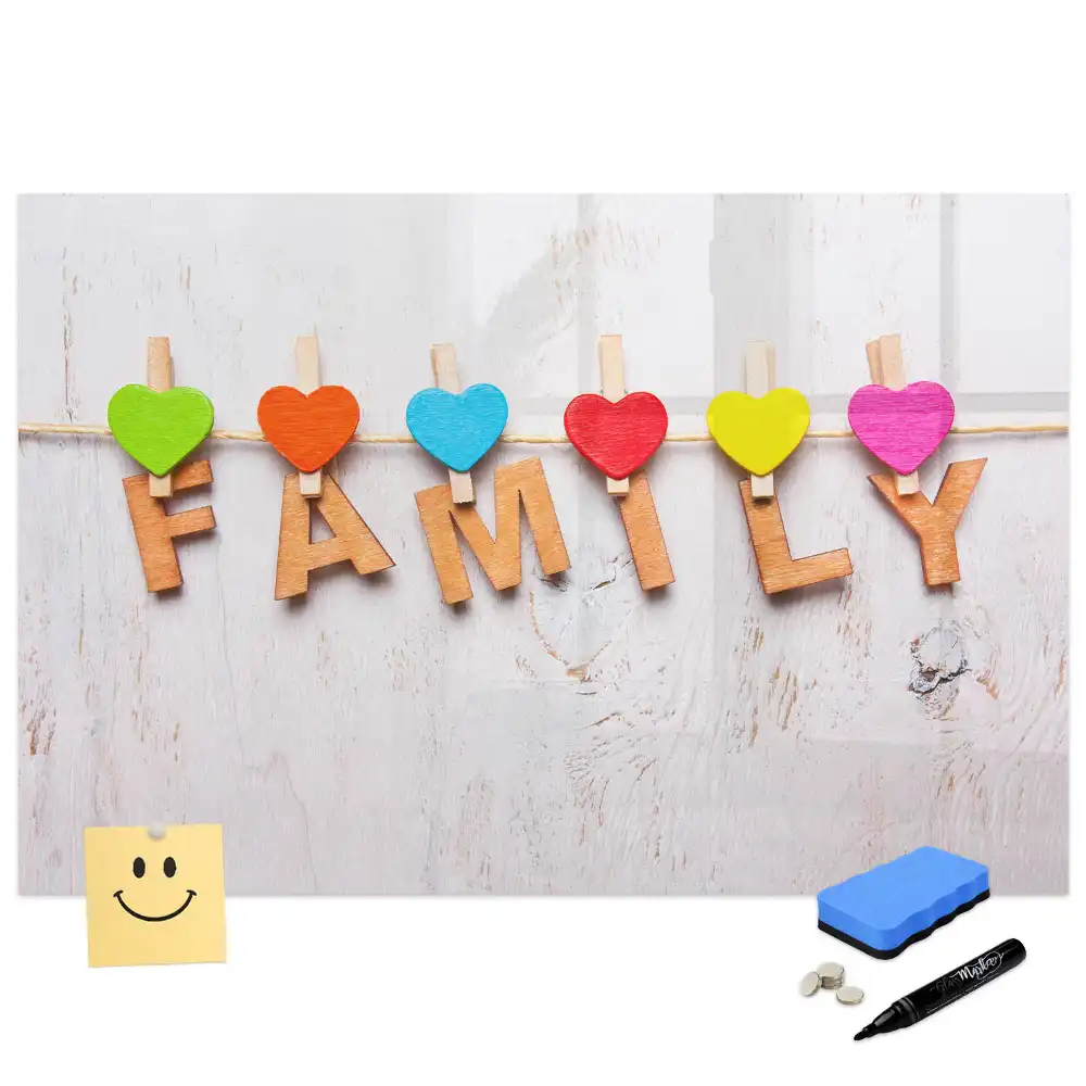 Tablă magnetică decorativă cu inscripția Focul Sacru al Familiei