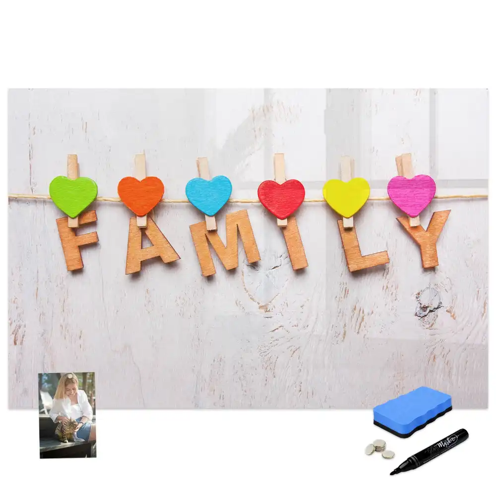 Tablă magnetică decorativă cu inscripția Focul Sacru al Familiei