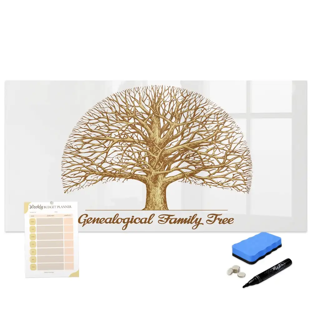 Tablă magnetică pentru arbore genealogic multigenerațional