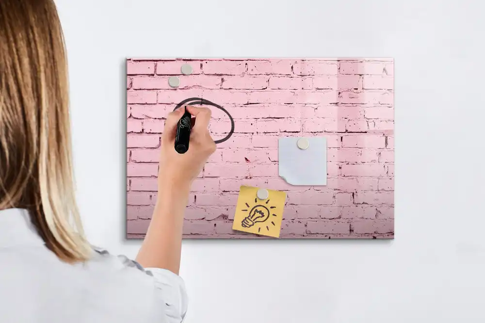 Tablă magnetică pentru perete din cărămidă roșie