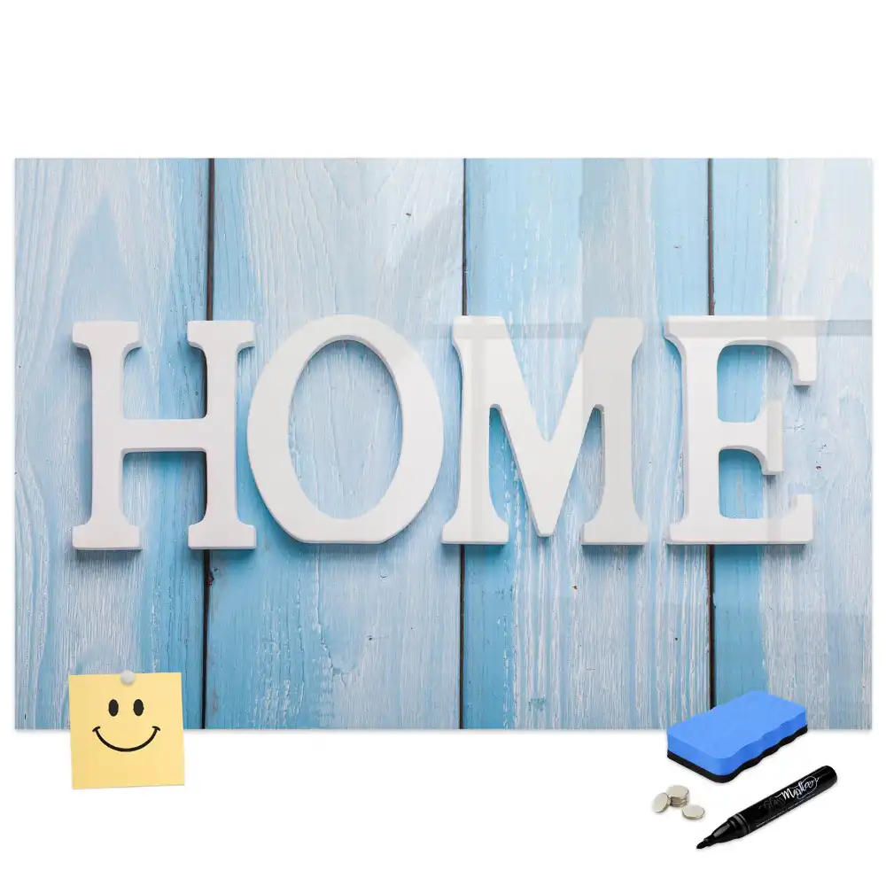 Tablă magnetică pentru scris cu inscripția Home Sweet Home